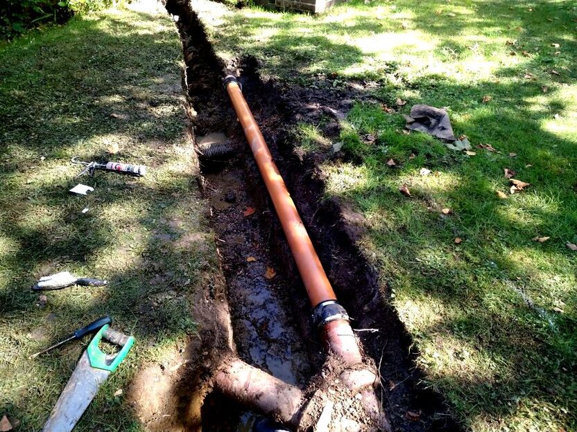 Ground pipe channel