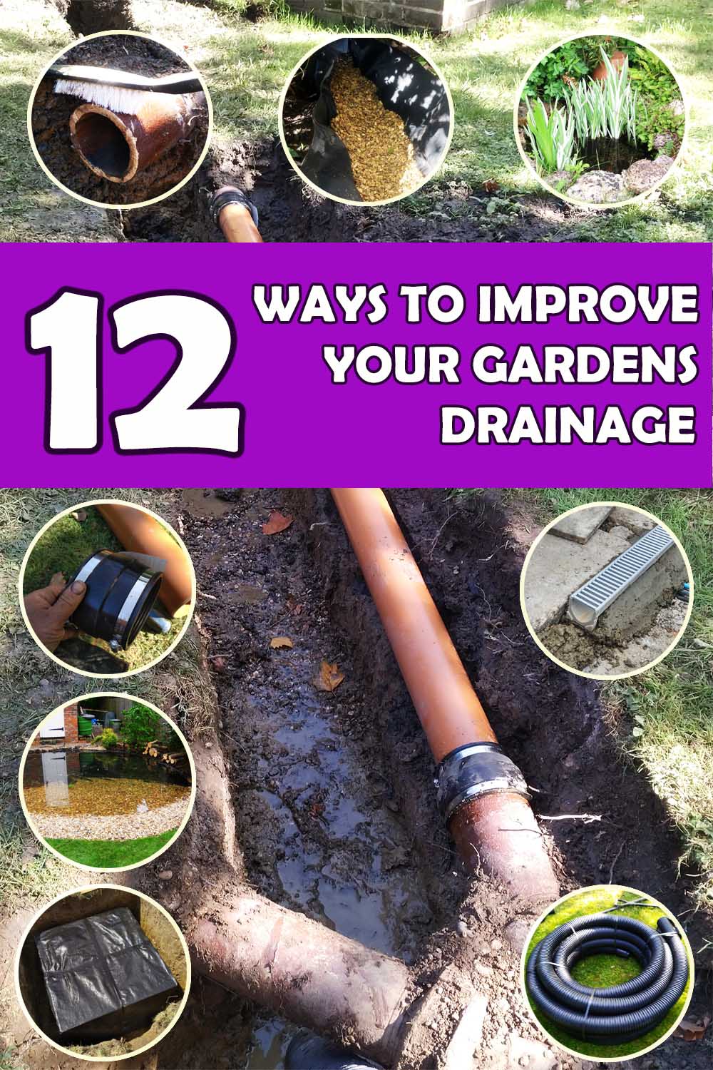 Ways to improve garden drainage