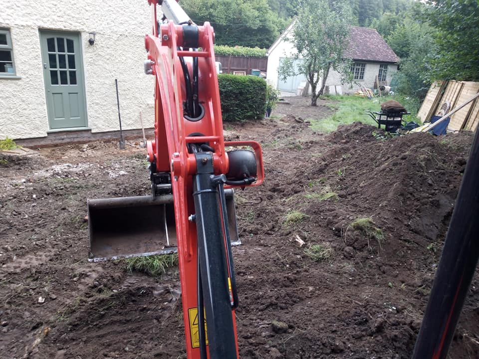 Excavator machine work