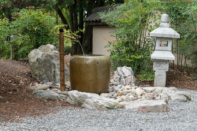 Japanese water feature