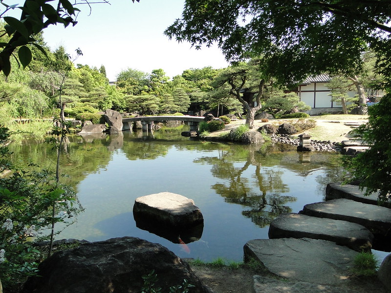 Japanese garden stepping stones
