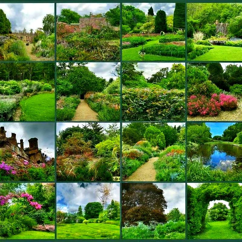 English garden ideas collage