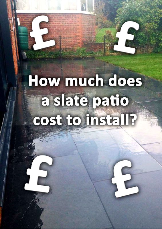 How much does a slate patio cost to install