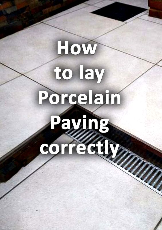 How to lay porcelain paving