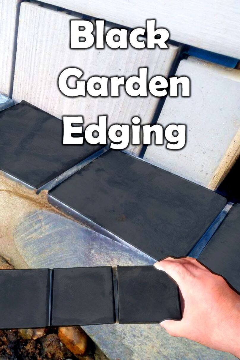 Black garden edging