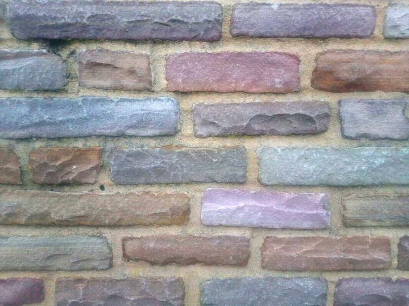 Indian sandstone walling