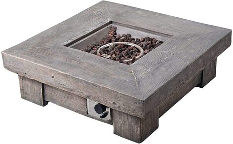 Garden tables with fire pits