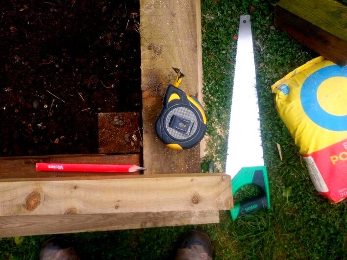 Measure and cutting timber