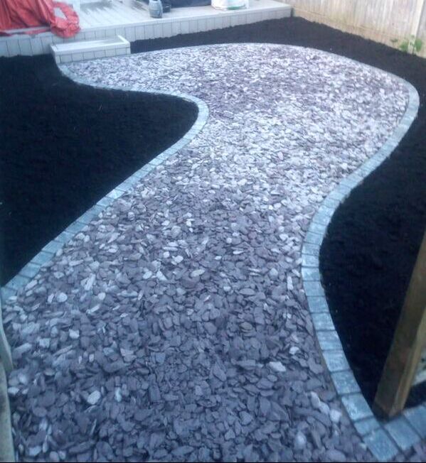 Slate chipping path