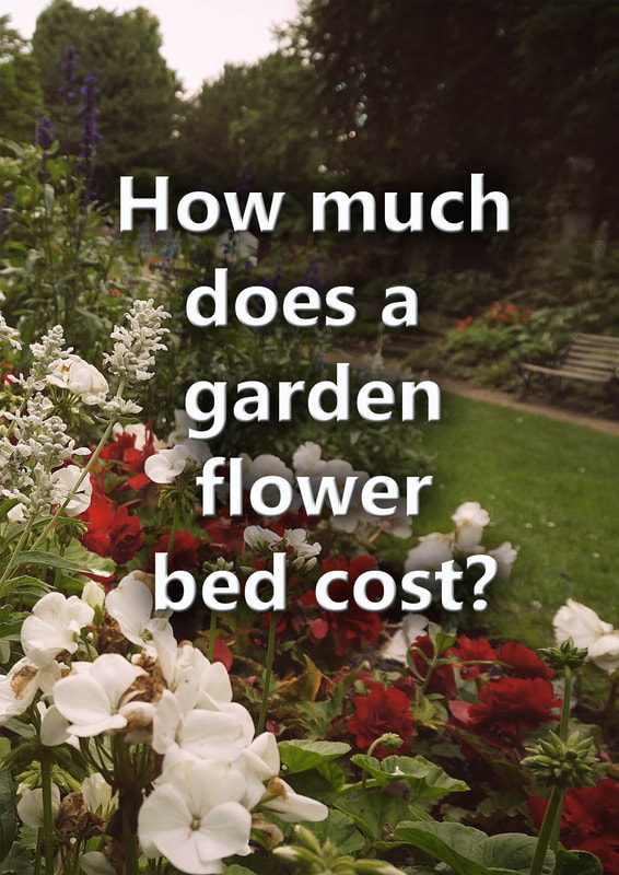 How much does a garden flower bed cost? 