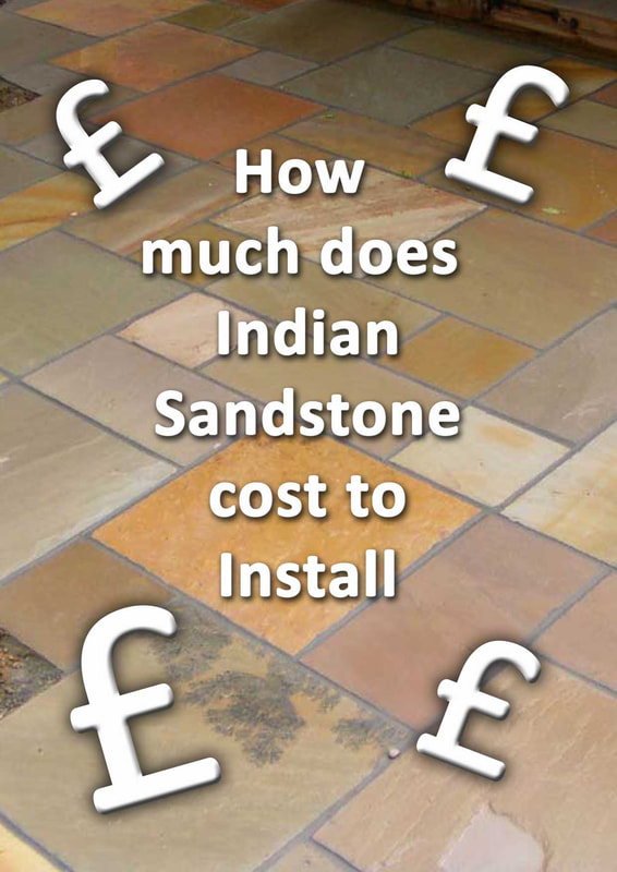 How much does an Indian sandstone patio cost