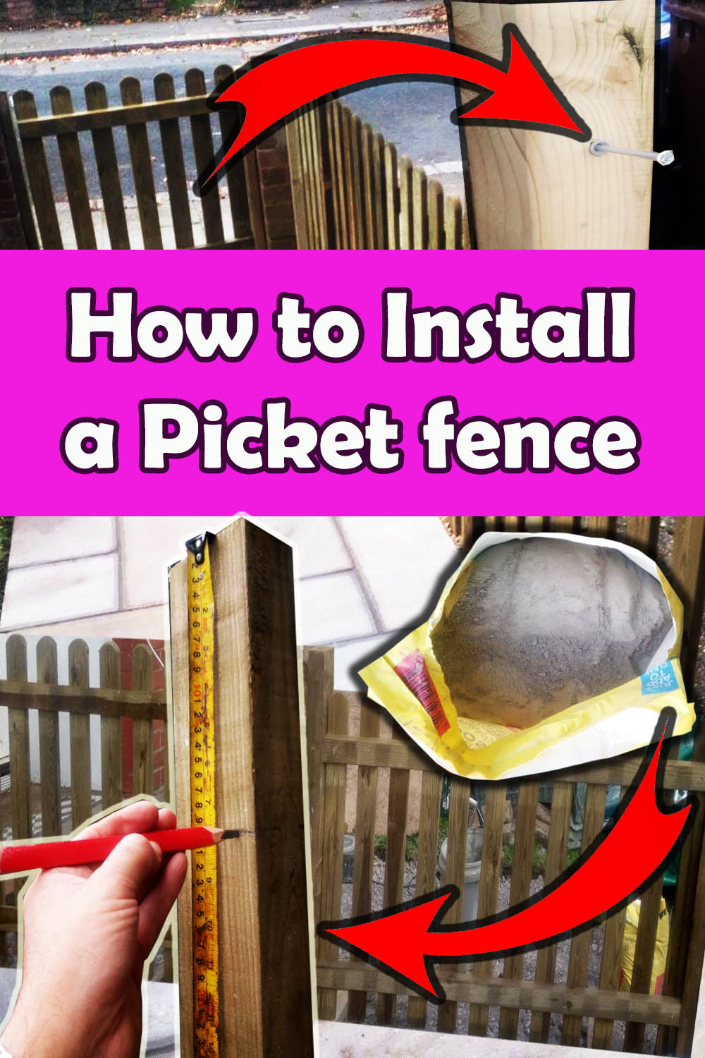 How to install a picket fence