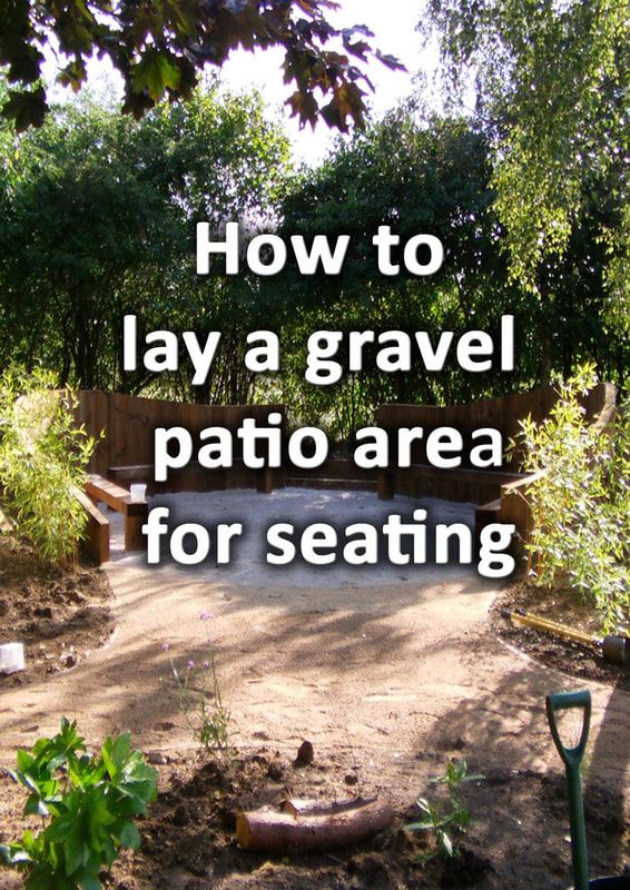 How to lay a gravel patio area for seating 