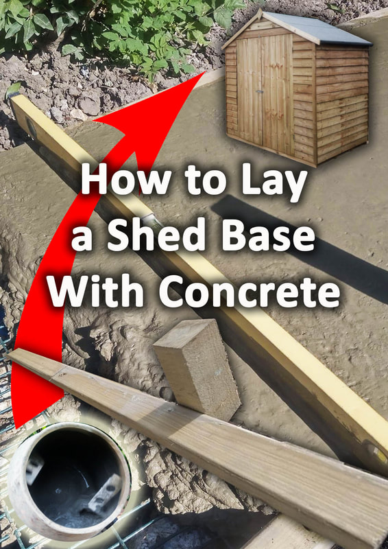 How to lay a shed base with concrete