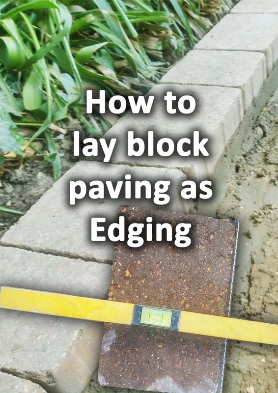 How to lay block paving as edging