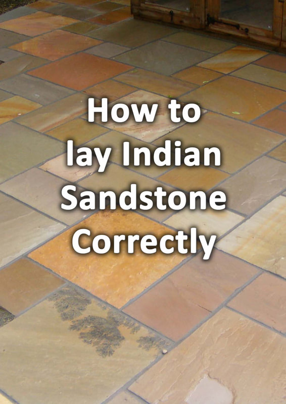 How to lay Indian sandstone paving