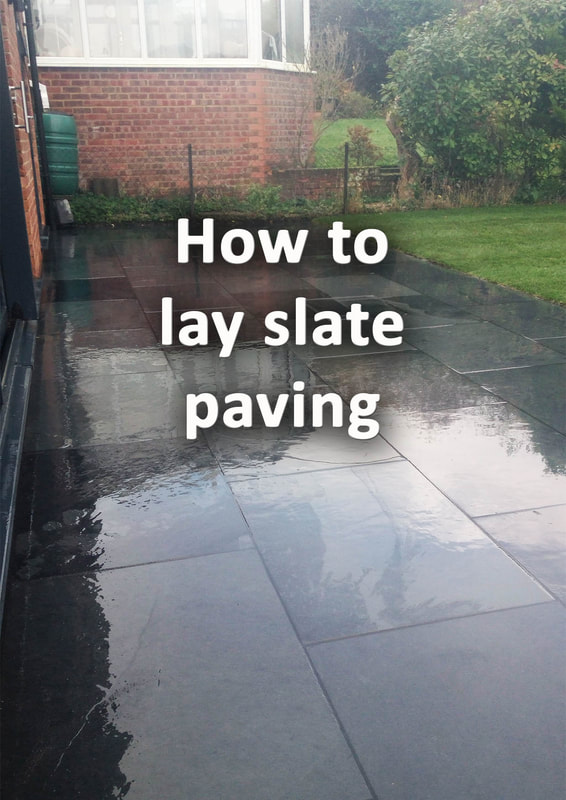 How to lay slate paving