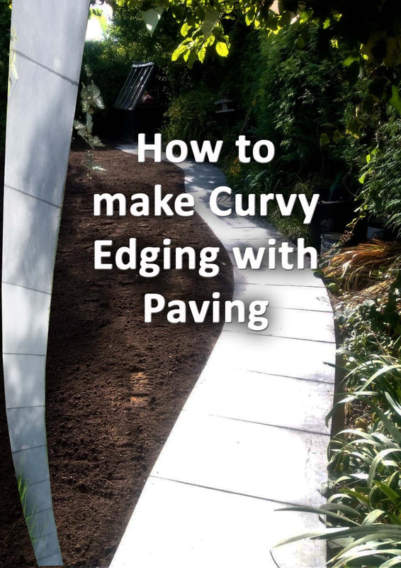 How to make curvy edging with paving