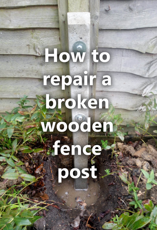 How to repair a broken wooden fence post