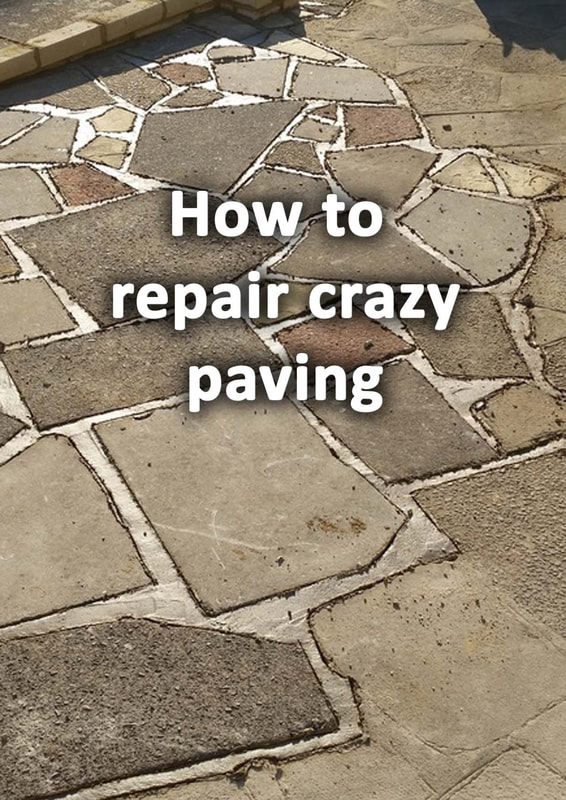 How to repair crazy paving