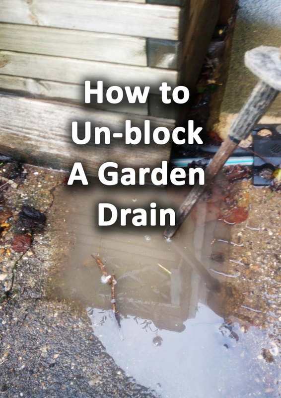 How to unblock a garden drain