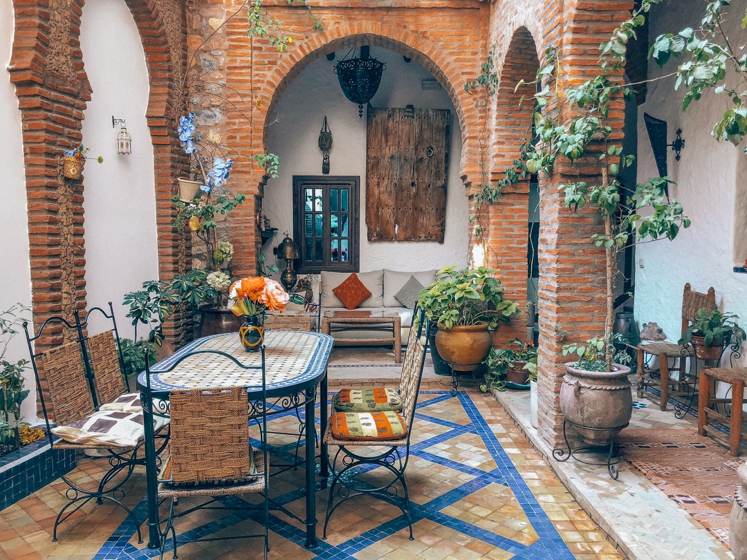 Moroccan dining area
