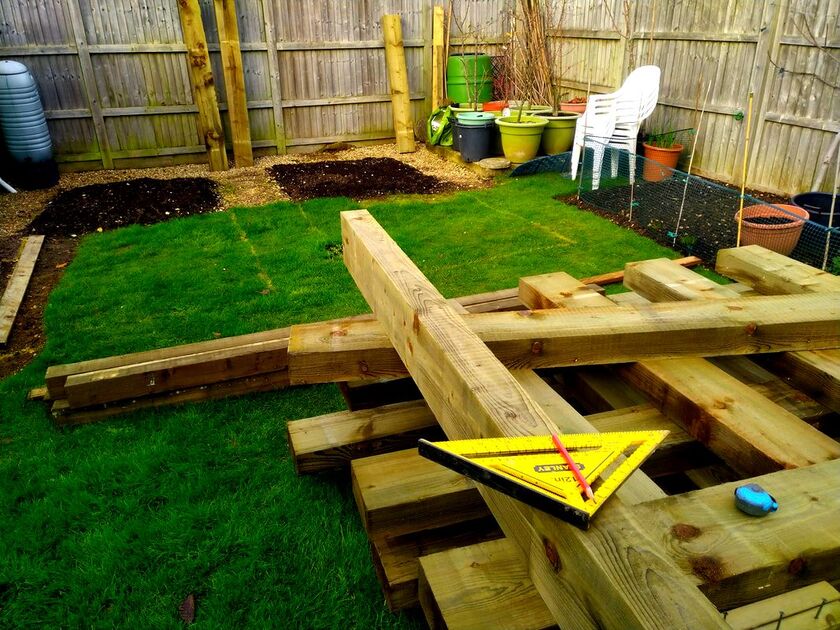 timber work for landscaping