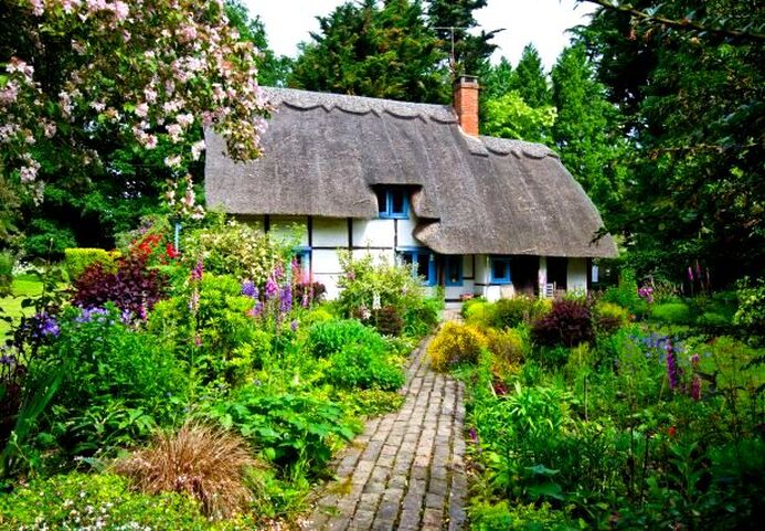 Cottage garden planting scheme