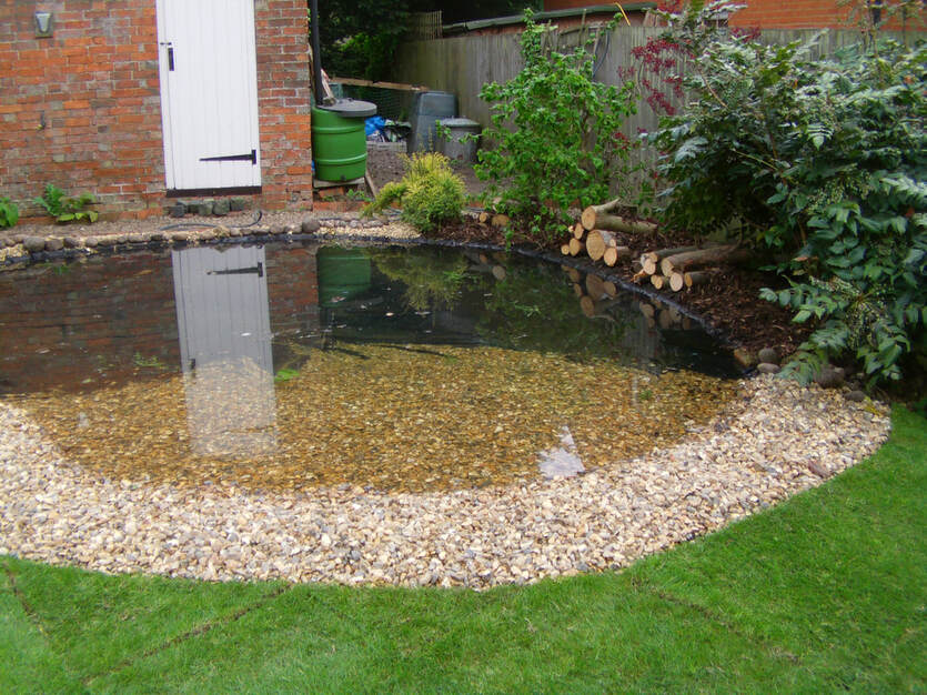garden drainage pond