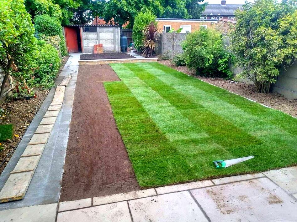 Laying a new lawn with lawn turf in Amersham