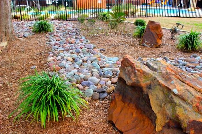 dry river bed feature
