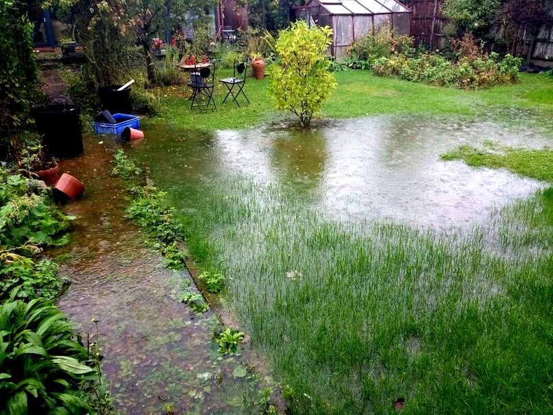 Garden flooding
