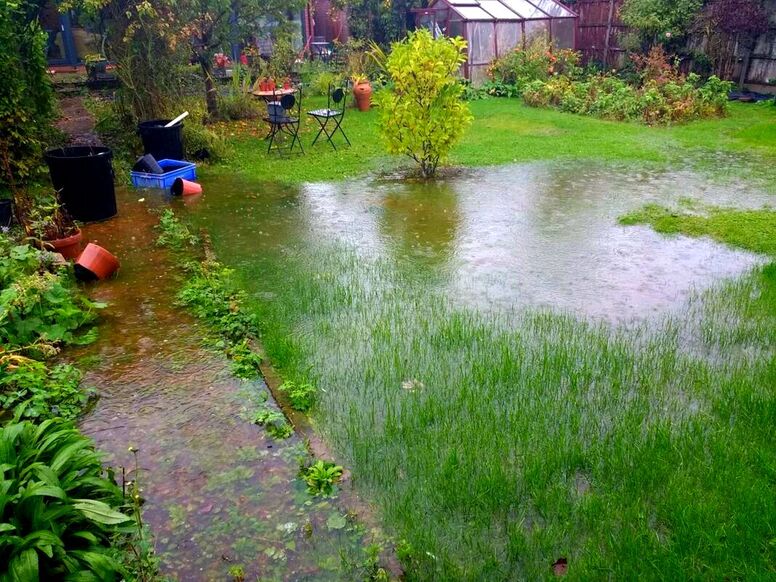 Garden flooding