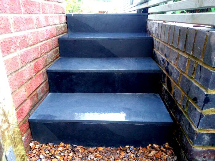 steps with paving