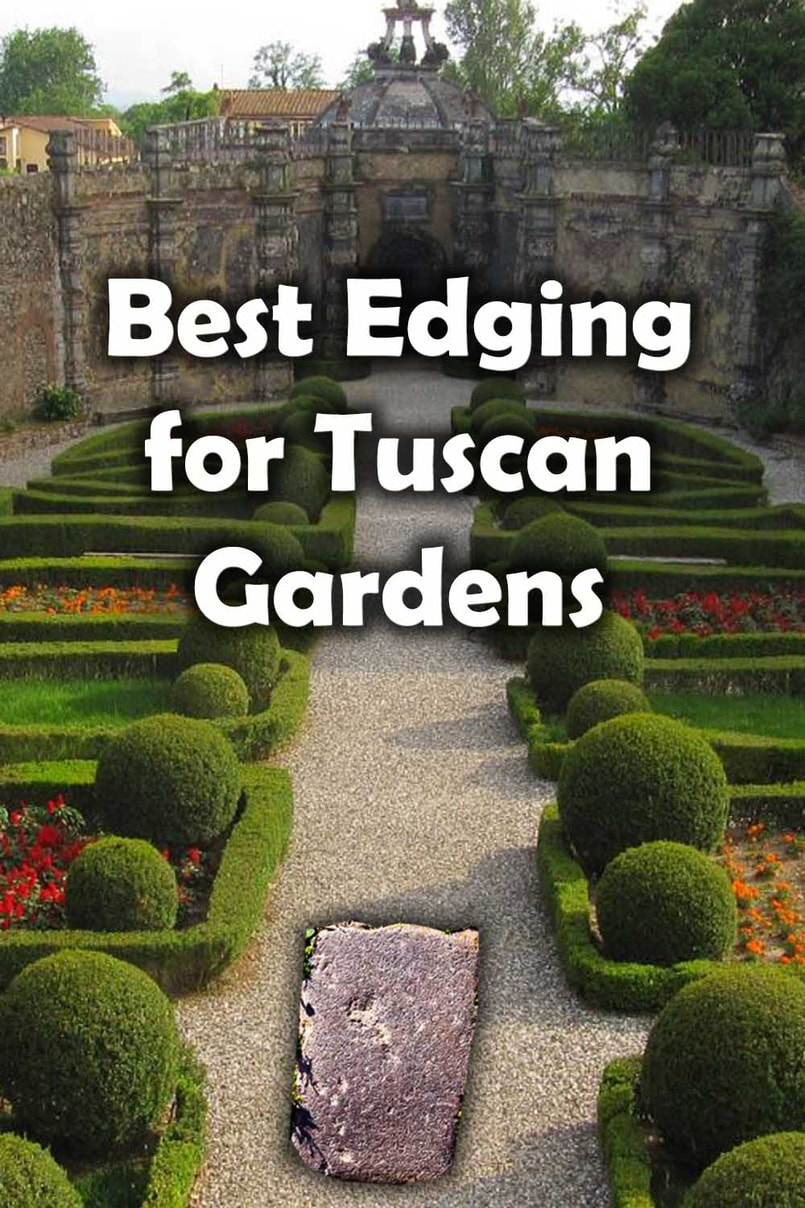 Tuscan garden edging