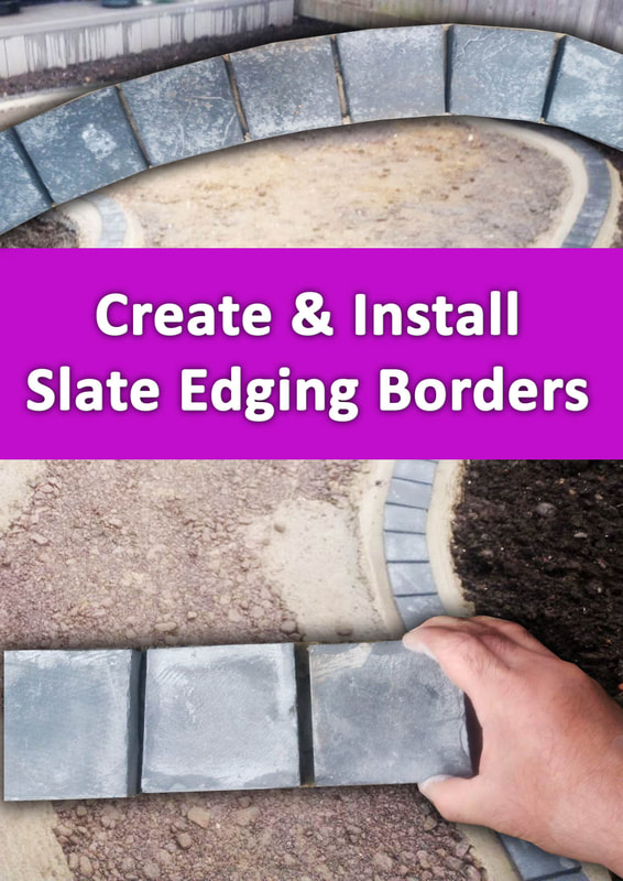 How to install slate garden edging