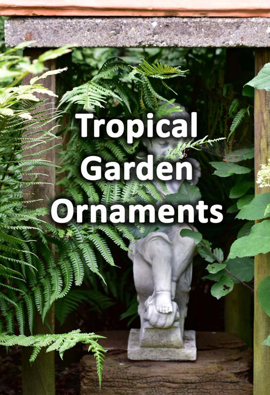 Tropical garden ornaments
